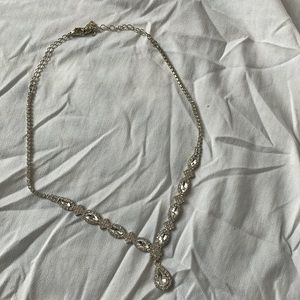 Silver Diamond Necklace